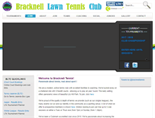 Tablet Screenshot of bracknelltennis.com